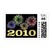 New Year 2010 - Holiday Postage Stamps stamp