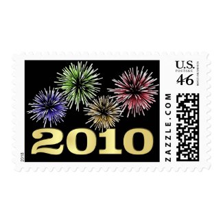New Year 2010 - Holiday Postage Stamps stamp