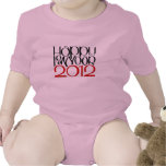 New Year 2012 black red Infant T-shirts