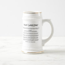 New Year "Auld Lang Syne" Stein mugs