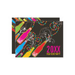 New Year Bubbly Bottles Party Celebration Invite postcards
