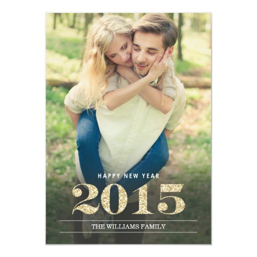 New Year Cards | 2015 Custom Invitations (front side)