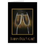 New Year Champagne Card