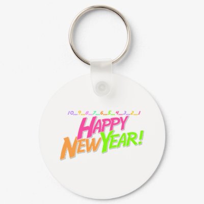 New Year Countdown Keychain by CelebrationZazzle