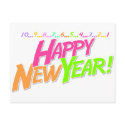 New Year Countdown postcards