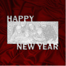 New Year Cut Out Photo Frame