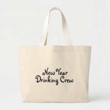 New Year Drinking Crew Tote Bags