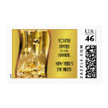 New Year Eve Party Invitation Postage Stamps