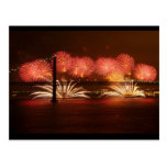 New year Firework Lisbon Post Cards