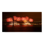 New Year Firework Lisbon Poster