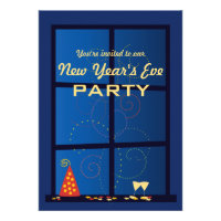 New Year Fireworks Party Invitations