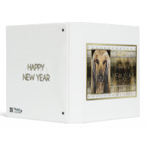 New Year - Golden Elegance - Afghan 3 Ring Binders