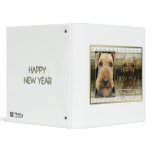 New Year - Golden Elegance - Airedale Binder