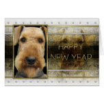 New Year - Golden Elegance - Airedale Cards
