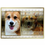 New Year - Golden Elegance - Corgi - Owen Photo Cutouts