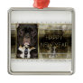 New Year - Golden Elegance - French Bulldog - Teal Ornaments