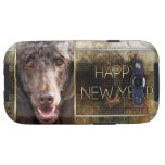 New Year - Golden Elegance - Poodle - Chocolate Galaxy SIII Case