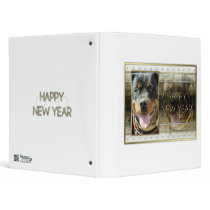 New Year - Golden Elegance - Rottweiler SambaParTi Vinyl Binder