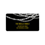 New Year Lights Sparkles Holiday Address Labels