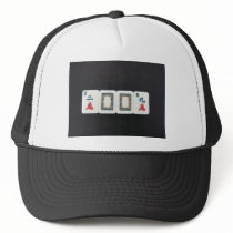 new year mah-jongg mesh hats