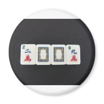 new year mah-jongg magnets