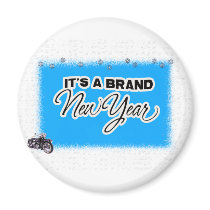 new year motercycle magnets