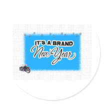 new year motercycle stickers