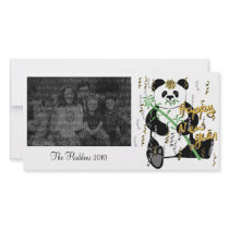 New Year Panda Photo Template Card photo cards by WildlifeArtBoutique New Year Panda Photo Template Card photo cards