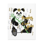 New Year Panda Post Card