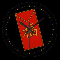New Year Red Envelope wall clocks