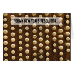 New year  resolution card
