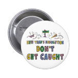 New Year Resolution Pinback Button