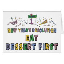 New Year Resolutions Funny Gift Greeting Cards