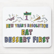 New Year Resolutions Funny Gift Mousepads