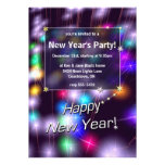 New Year Star Lights Custom Invites