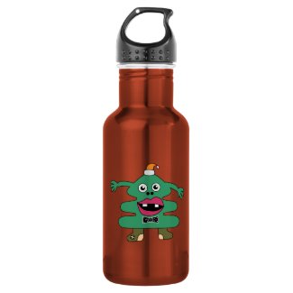 New Year Tree Cute Monster Liberty Bottle 18oz Water Bottle