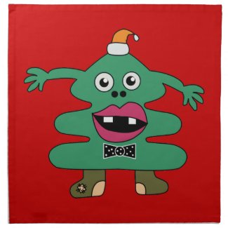 New Year Tree Cute Monster MoJo Napkins