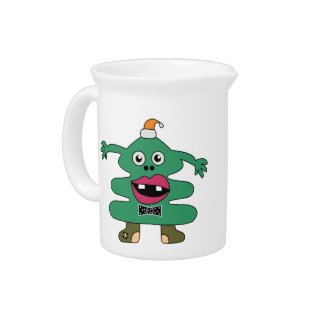 New Year Tree Cute Monster Pitcher