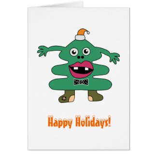 New Year Tree Monster Custom Card