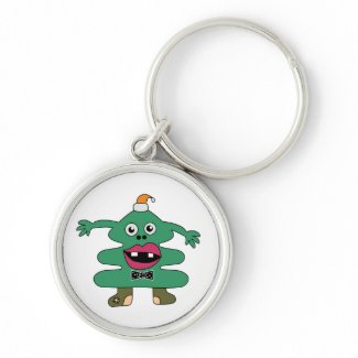 New Year Tree Monster Custom Keychain