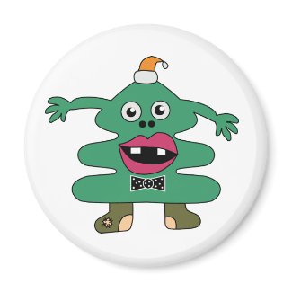 New Year Tree Monster Custom Magnet