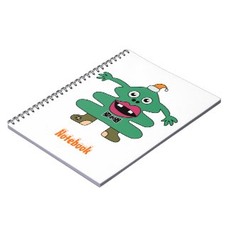 New Year Tree Monster Custom Notebook