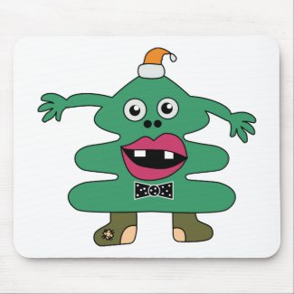 New Year Tree Monster Mousepad