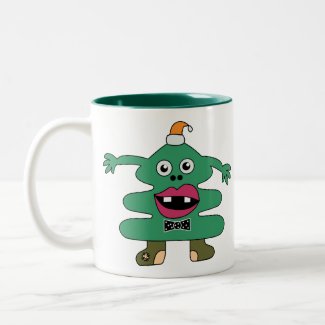 New Year Tree Monster Mug
