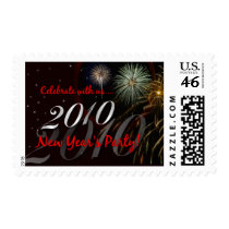 New Year's 2010 Party Invitation Stamps - Medium by SquirrelHugger New Year's 2010 Party Invitation Stamps - Medium