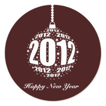 New Year's 2012 Celebration Design Stickers