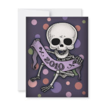 New Years Baby Skullabee invitations