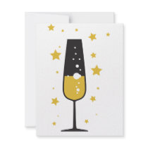 New Years Bubbly invitations