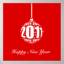 New Year's Celebration Design Posters