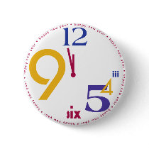 New Year's Clock button